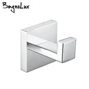 Bagnolux Towel Hooks Robe Hook Coat Hook Stainless Steel Heavy Duty Square Hooks Wall Mounted for Bathroom Kitchen Bedroom
