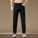 97% Cotton 2024 Autumn Men's Clothing Business Trousers Men Straight Casual Pants Men's Pants Cotton Black Gray Khaki Brand