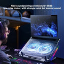 D17 Gaming Laptop Cooling pad for 15-21'' Notebook Cooler Stand w/ RGB Light 2 Fans 5 Angle Adjustable LED Screen Laptop Bracket
