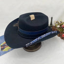 wool cowboy hats men hat felt male fedora with knot  felt hat for summer jazz disco hat for men black fedora hat  wool  hat