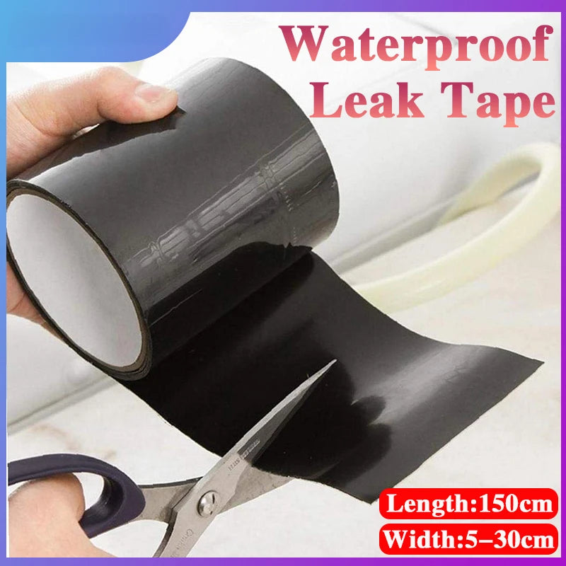 Width 10cm Super Strong Fiber Waterproof Stop Leaks Seal Repair Performance Self Fix Tape Fiber fix Adhesive duct tape