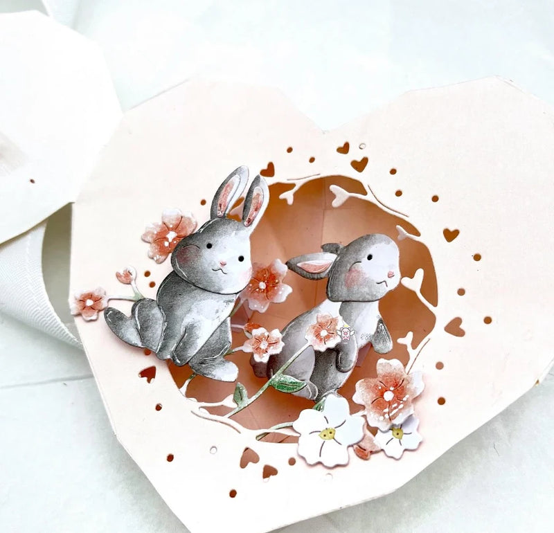 Piggy Craft metal cutting dies cut die mold The new series of Easter Scrapbook paper craft knife mould blade punch stencils dies
