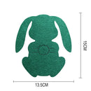 4Pcs Easter Bunny Felt Cutlery Holder Bag Happy Easter Decoration for Rabbit Cutlery Cover Bag Party Table Tableware Accessories