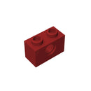 Gobricks 10pcs MOC 3700 Brick 1x2 with Hol Compatible Assembles ParticlesFor Building Blocks Parts DIY Educational Gift Toy 2022