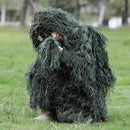 Hunting Ghillie Suit Bird Watching Ghillie Suit 5-piece Ghillie Suit Set for Youth Adults Woodland Camouflage Hunting Apparel