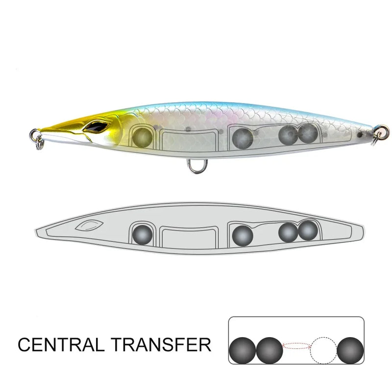 Fangbait topwater pencil lures stickbaits asturi 130 leurre de surface saltwater Bar lure 110mm 130mm for bonitos seabass Baits