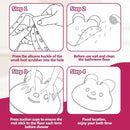 Cute Shower Foot Scrubber Mat Household Creative Feet Scrubber Mat Hands-Free Non-Slip Foot Massage Scrubber Foot Cleaner