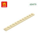Wange 52Pcs/Lot 60479 1x12 Plate Building Blocks MOC Accessories Compatible with Construction Bricks Children Educational Toys