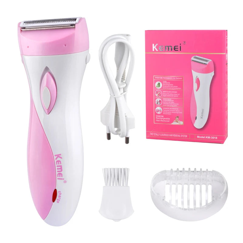 Kemei-3018 Women Shave Wool Device Knife Electric Shaver Wool Epilator Shaving For Lady Shaver Female Care KM-3018 Free Shipping