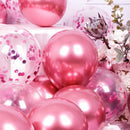 47Pcs Metallic Purple Latex Balloons Chrome Balloons Various Sizes for Girls Women Purple Birthday BabyBridal Shower Decorations