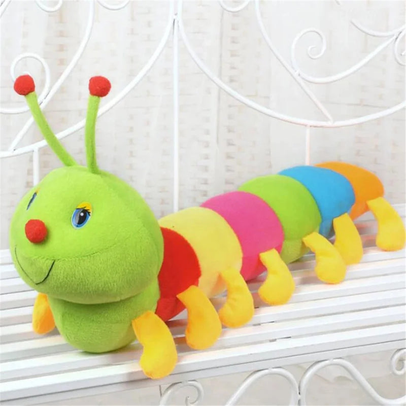 Cute Soft Cotton Caterpillar Toys for Kids 50CM Multicolor Stuffed Caterpillar Doll Plush Worm Children's Cushion Birthday Gift