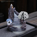 2024 Resin Reflux Incense Burner Tower Sandalwood Decoration Home Indoor Aromatherapy Mosquito Repellent Incense Burner Ornament