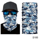 Camouflage Cycling Face Mask Scarf Neck Gaiter Men Seamless Bandana Women Headband Balaclava Tube Face Shield