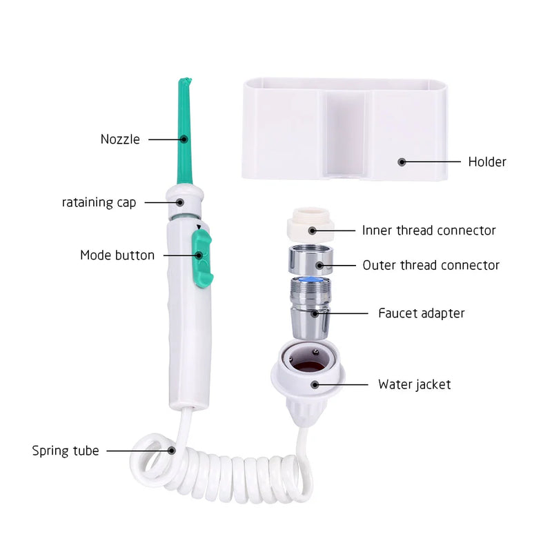 LISM Water Dental Flosser Faucet Oral Irrigator Floss Dental Irrigator Dental Pick Oral Irrigation Teeth Cleaning Machine