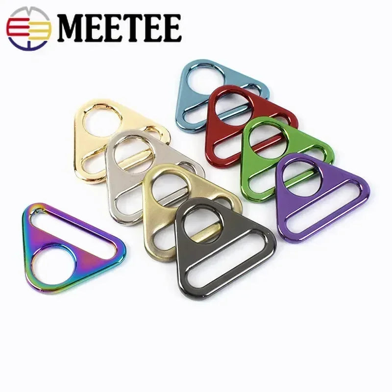 10-50Pcs 25mm Metal Buckle for Bag Strap Backpack Belt Adjuster Clasp Webbing Bikini Anti-skid Hook DIY Garment Accessories