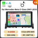 Podofo 2Din 9 ''Car Radio For Mercedes-Benz C-Class W204 S204 2007-2010 Multimedia Player GPS Carplay Android Car DSP BT RDS