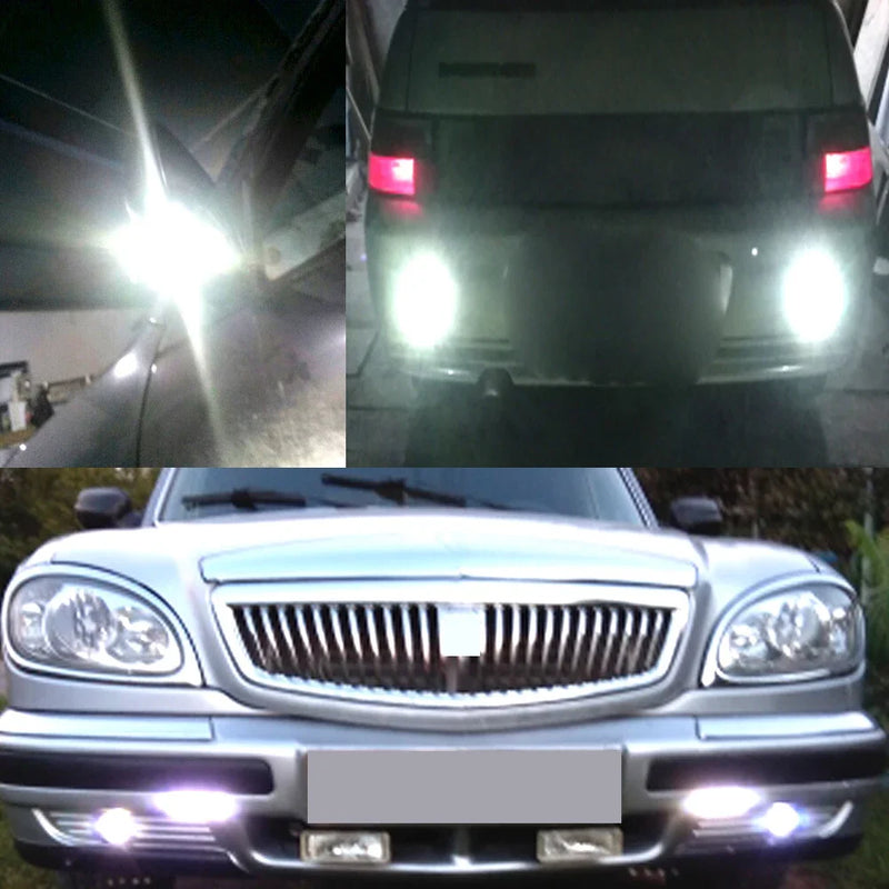 2Pcs New 18MM Car Eagle Eye Silver Shell DRL Led Daytime Running Lights LED 12V Backup Reversing Parking Signal Automobiles Lamp