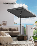 SONGMICS parasol, balcony shade, UPF 50 +, storage s bag, without Stand