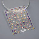 1PCS 5D Cartoon Kuromi Hello Kitty Nail Stickers Sanrio Animation Nail Art Decoration Sanrio Cute Melody Embossed Stickers