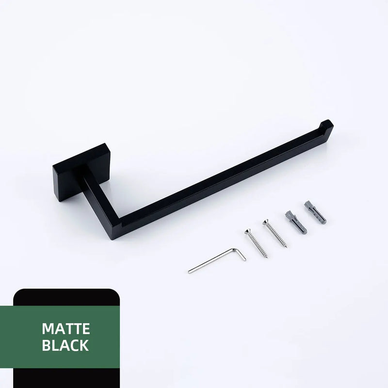 Brushed Nickel Towel Rack Bathroom Hardware Set Towel Holder Hanger Stainless Steel Towel Rails Nails Wall Mounted Rustproofed