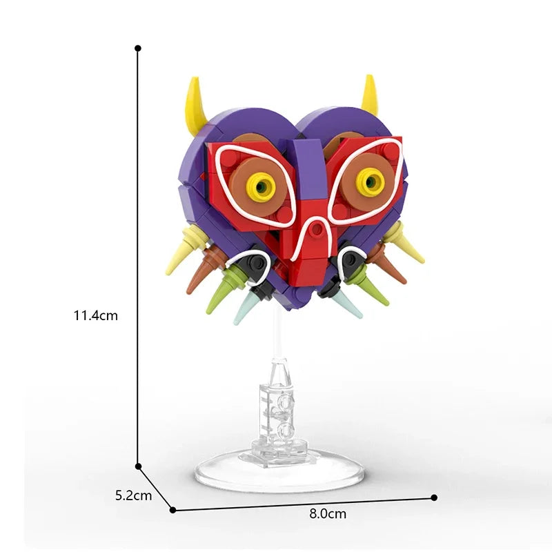 Moc Skull Kid Majora's Mask Building Blocks Set Action Game Teared of the Kingdom Props Bricks Toys For Children Gifts