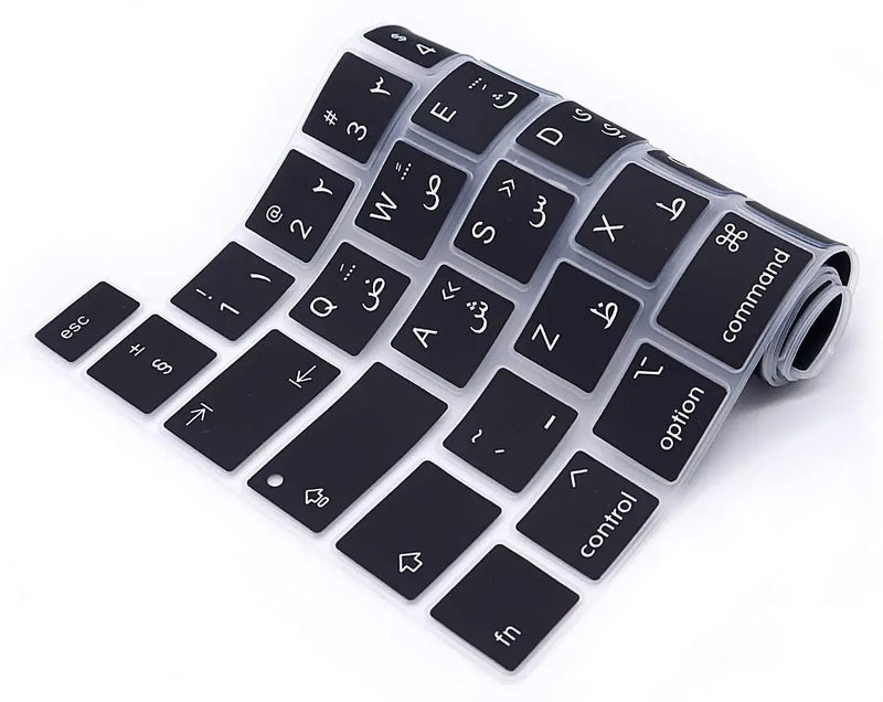 Arabic for MacBook Pro 13 inch 2020 A2289 A2251 A2338 M1 Chip for MacBook Pro 16" 2019 Silicone Keyboard Cover Skin EU Version