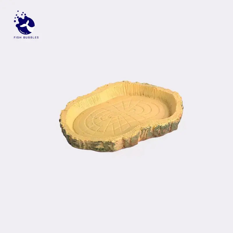 Crawling pet food bowl, turtle pet food tray, resin material, suitable for all kinds of crawling pets