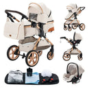 3-in-1 baby pram Travel system Lightweight pram from birth All-terrain baby pram Compact folding pram Summer