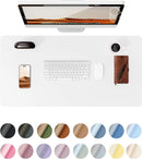 Large Size Leather Desk Pad Protector, Office Desk Mat, Large Mouse Pad, Non-Slip PU Leather Desk Blotter, Laptop Desk Pad