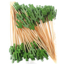 100Pcs 12Cm Disposable Party Tableware Fruit Dessert Sticks Bamboo Skewers Buffet Cupcake Decoration Wedding Supplies