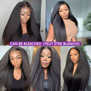 24 26 28 inch Kinky Straight Human Hair Bundles Yaki Human Hair Extensions for Women 100% Hair Top Quality Thick 3 Days Delivery