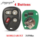jingyuqin KOBLEAR1XT Keyless Remote For Chevrolet Silverado Suburban S10 Tahoe Fit GMC Yukon Sierra Buick 315Mhz Car Key Fob