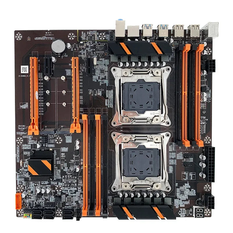 X99 Dual CPU Motherboard LGA2011-3 M.2 SSD Slots SATA3.0 PCIE3.0 X16 RAM Max RAM 256G supports Xeon E5 V3 V4 CPU