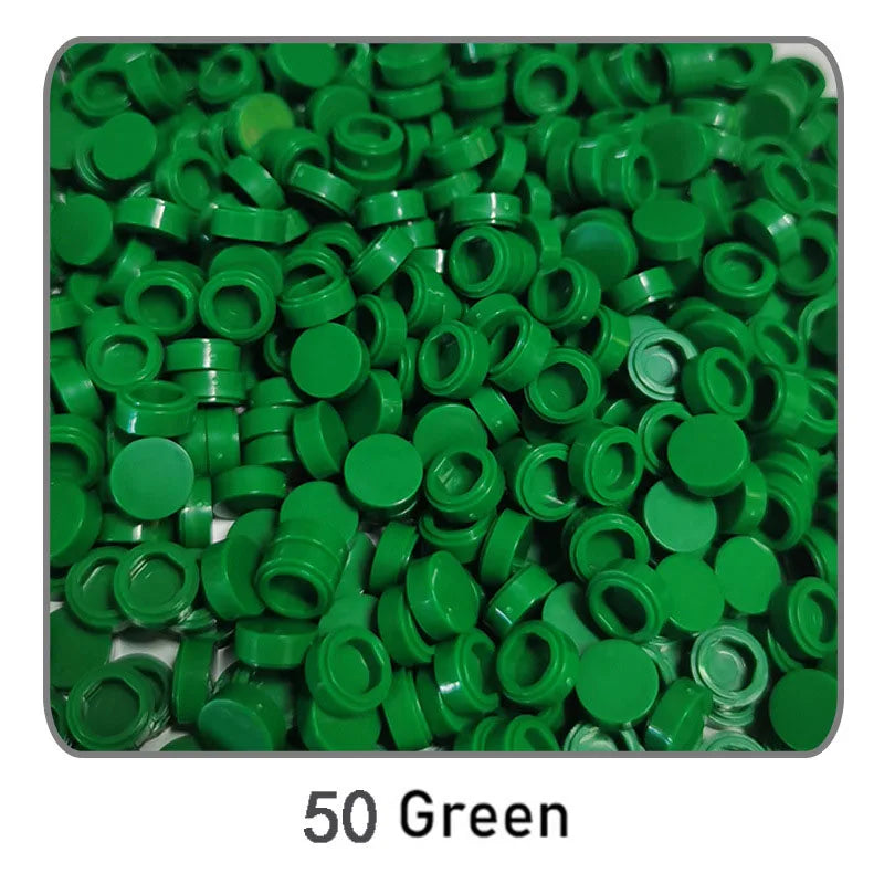 1000pcs DIY Pixel Art Bricks1x1 Round Tile Building Blocks Compatible with 98138 Anime Figure Assemble Toys Gift for Children