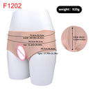 FAAK Silicone Briefs Fake Vaginal Realistic Panty Underwear Hiding Gaff Hip Enhancer for Cosplay Transgender Crossdressers Women