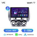 Junsun Wireless CarPlay Android Auto Car Radio for Honda Fit Jazz City 2002 2003 2004-2007 RDS GPS 4G WIFI Multimedia autoradio