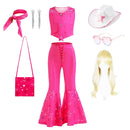 Girls Costume Top+Trousers Kids Halloween Cospaly Princess Christmas Bowknot Fantasy Pageant Disguise Children Clothes