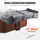 SucceBuy Hot Tub Cover Lift Spa Cover Lift, Hydraulic Height 33.1" - 41.3" Width 53.1" - 92.5" Adjustable Installed Underneath