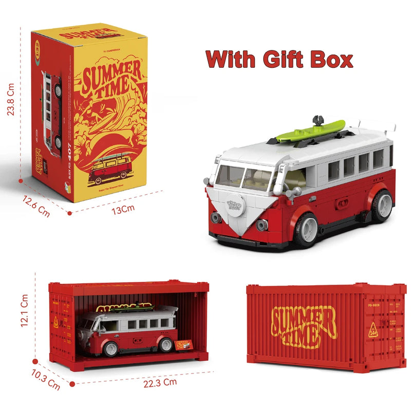 NEW IN Creative Model Classic Beetle Car Decoration Building Blocks Bricks Moc Kit Set City car DIY Toys For Boys Gifts with box