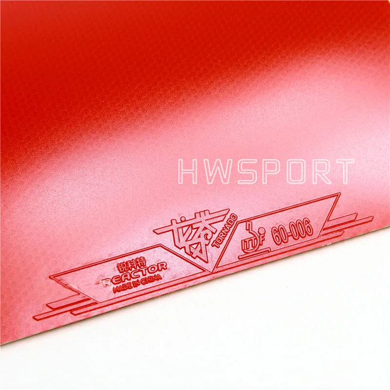 REACTOR Tornada V5 Table Tennis Rubber Sticky Loop Attack Ping Pong Rubber Medium Hard with Max Internal Energy Sponge