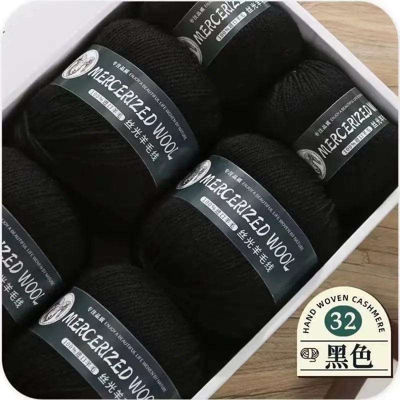 Hand-knitted Mongolian Cashmere Yarn for Cardigan Hat and Sweater, Worsted Woolen Wool, Hand-knitted Thread, 100g