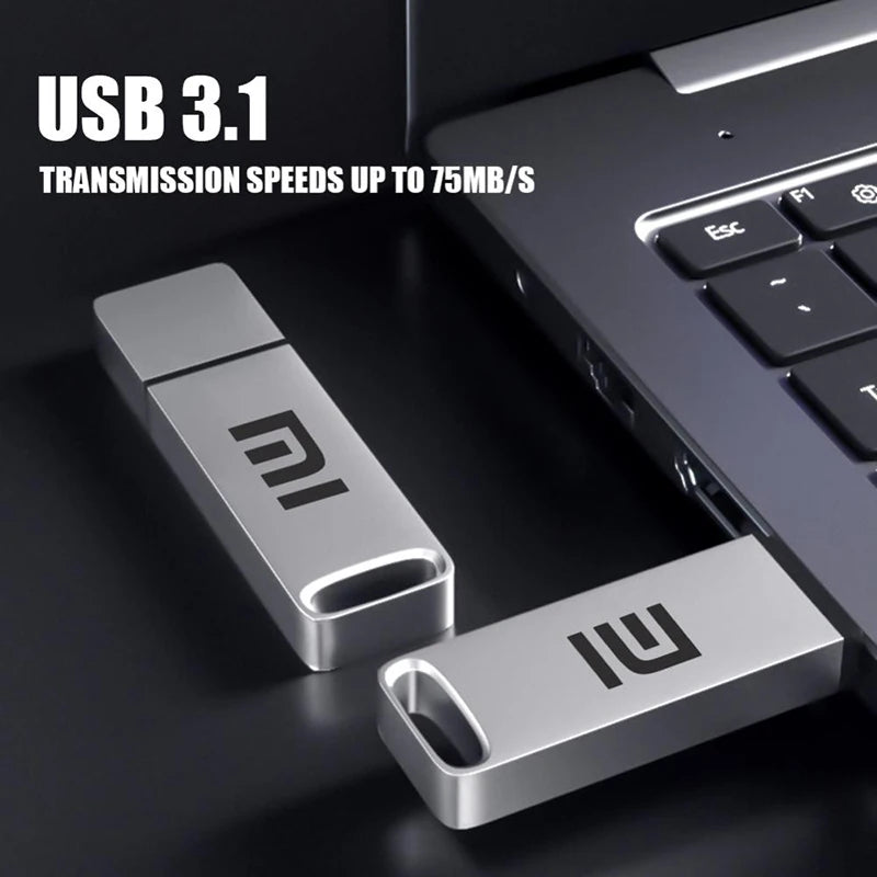 XIAOMI 2TB Original USB 3.1 Flash Drive High-Speed Pen Metal Waterproof Drive 1TB Type-C USB Memory For Computer Storage Devices