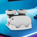 Charging Dock for Meta Quest 3S VR Headest Fast Charging Station W/ RGB Light Charging Stand for Meta Quest 3S/Quest 3/Quest 2