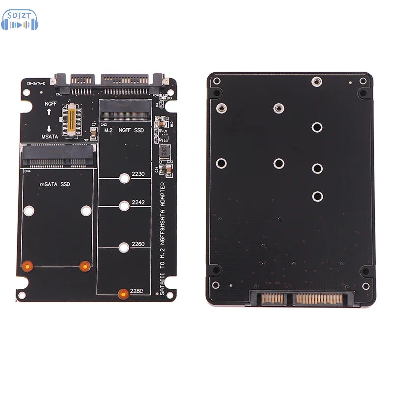 SATA 60Gbps To M2 NGFF SATA SSD MSATA SSD Adapter MSATA To SATA M.2 NGFF To SATA Hard Disk Adapter Board