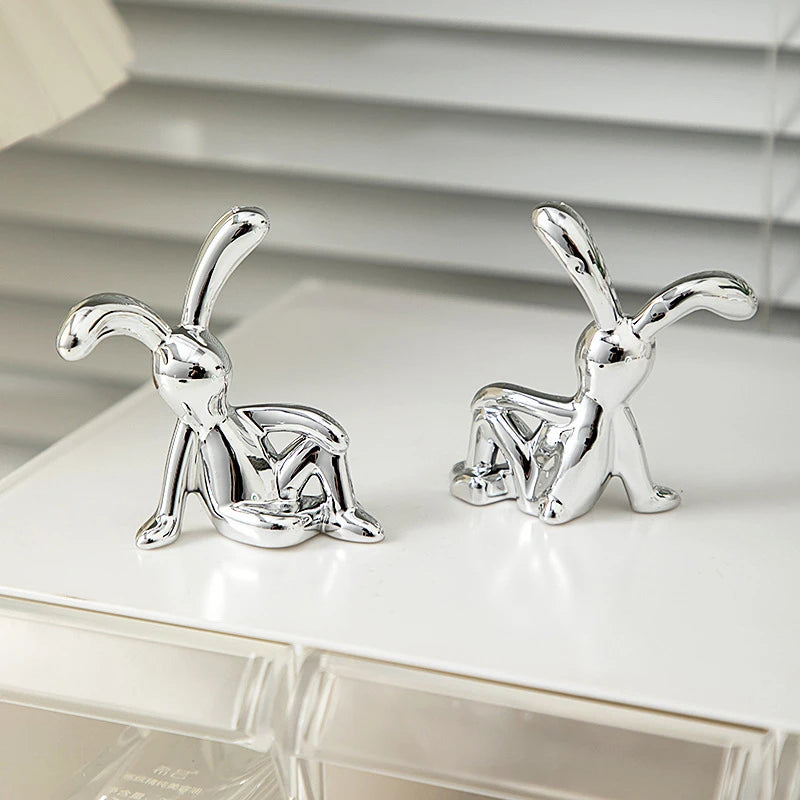 Kawaii Rabbit Ornament Ins Car Accessories Decorative Supplies Creative Desktop Ornament Room Decor Cute Children Gifts