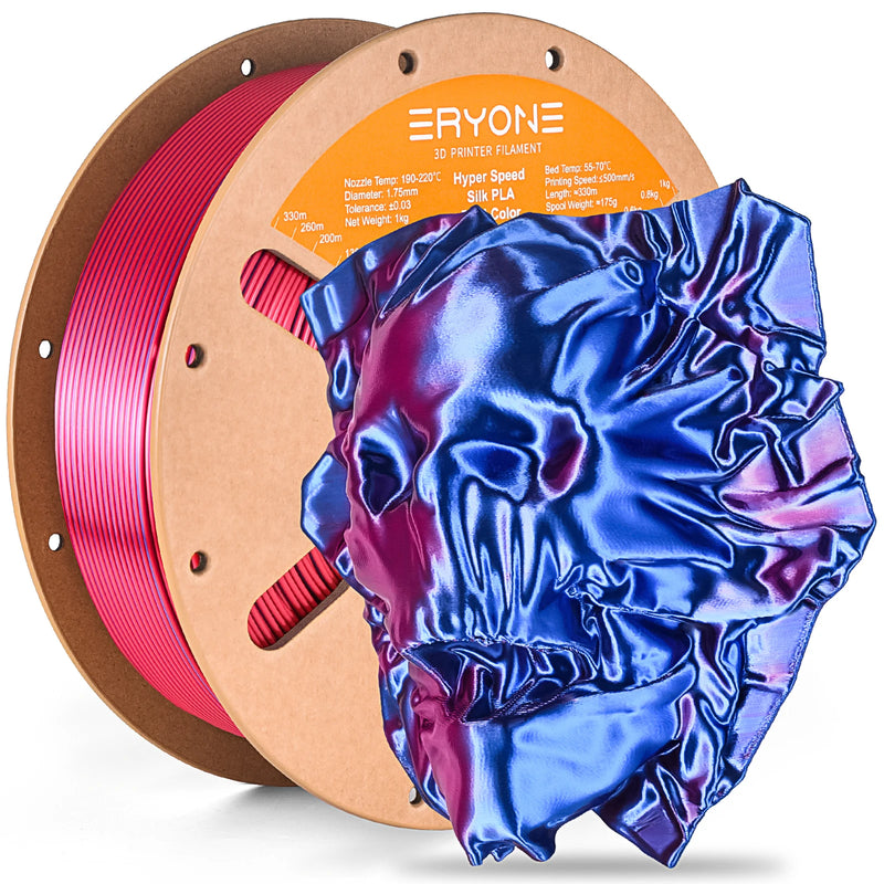 ERYONE New Arrival Hyper Speed Silk PLA Dual Color Filament High Quality 1KG 1.75mm Diamete Filament For 3D Printer Fast Ship