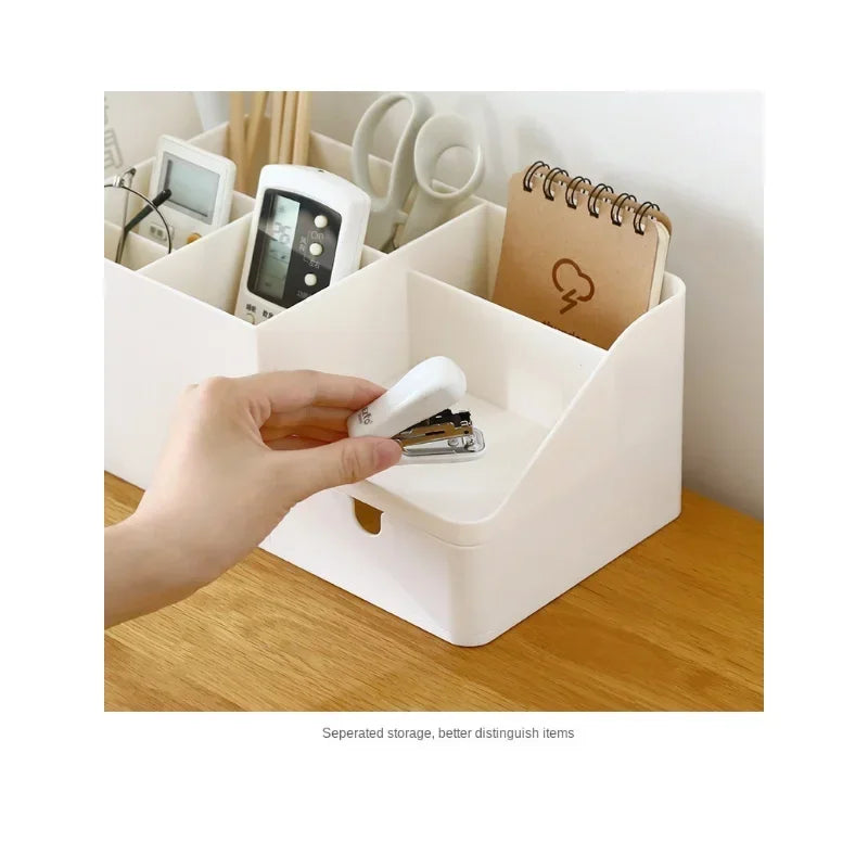 Desk Stretchable Box Office Organizer Bins Storage Holder Desktop Pencil Pen Sundries Stationery Office School Supplies