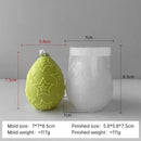 3D Easter Embossment Egg Silicone Candle Mold Egg Aroma Wax Plaster Ornaments Handmade Soap Mould