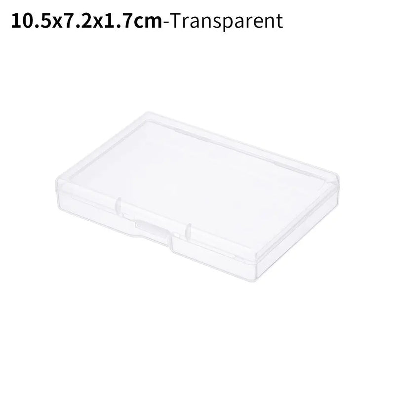 8Styles Plastic Storage Box Small Square Clear Black Box For Jewelry Diamond Embroidery Craft Bead Pill Home Storage Supply