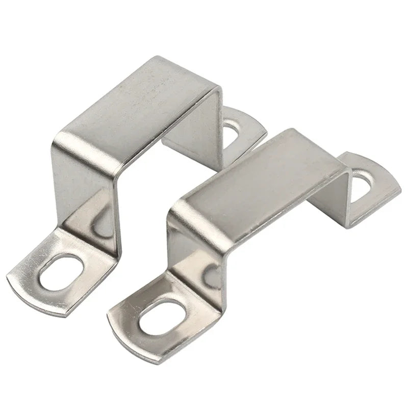 304 Stainless Steel Thickened Square Rectangle M-shaped U-shaped Horseback Tube Saddle Clip Buckle Throat Hoop Ohm Tube Card